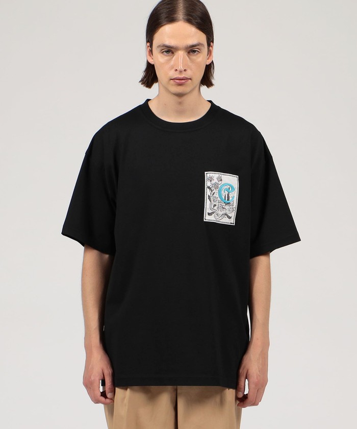 CABaN tシャツ スビンコットン グラデーションプリントTシャツ