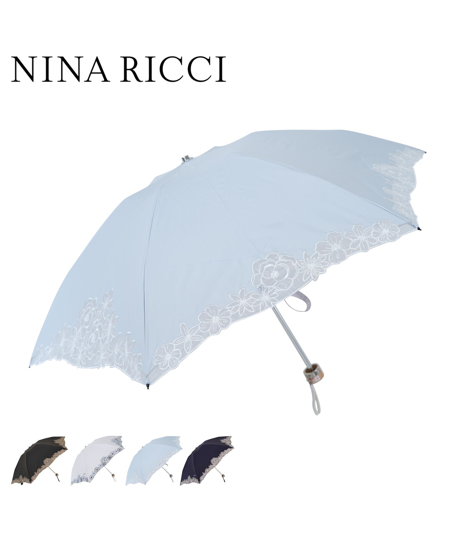 ニナリッチ NINA RICCI 日傘 折りたたみ 遮光 晴雨兼用 レディース ニナリッチ NINA RICCI 日傘 折りたたみ 遮光 晴雨兼用 レディース