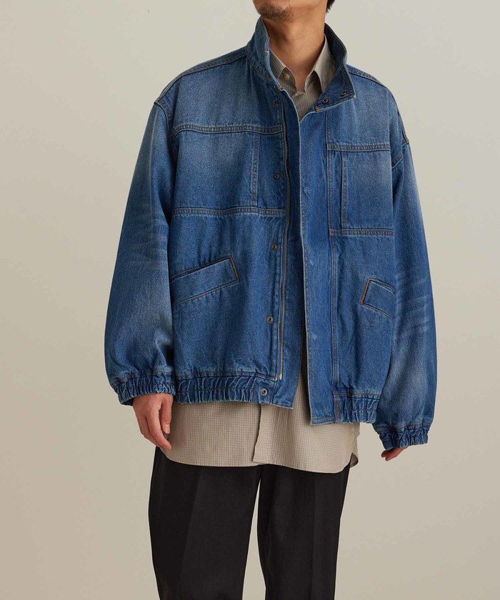 アダム・エ・ロペ スタンドカラーデニムジャケット （[24SS]【撥
