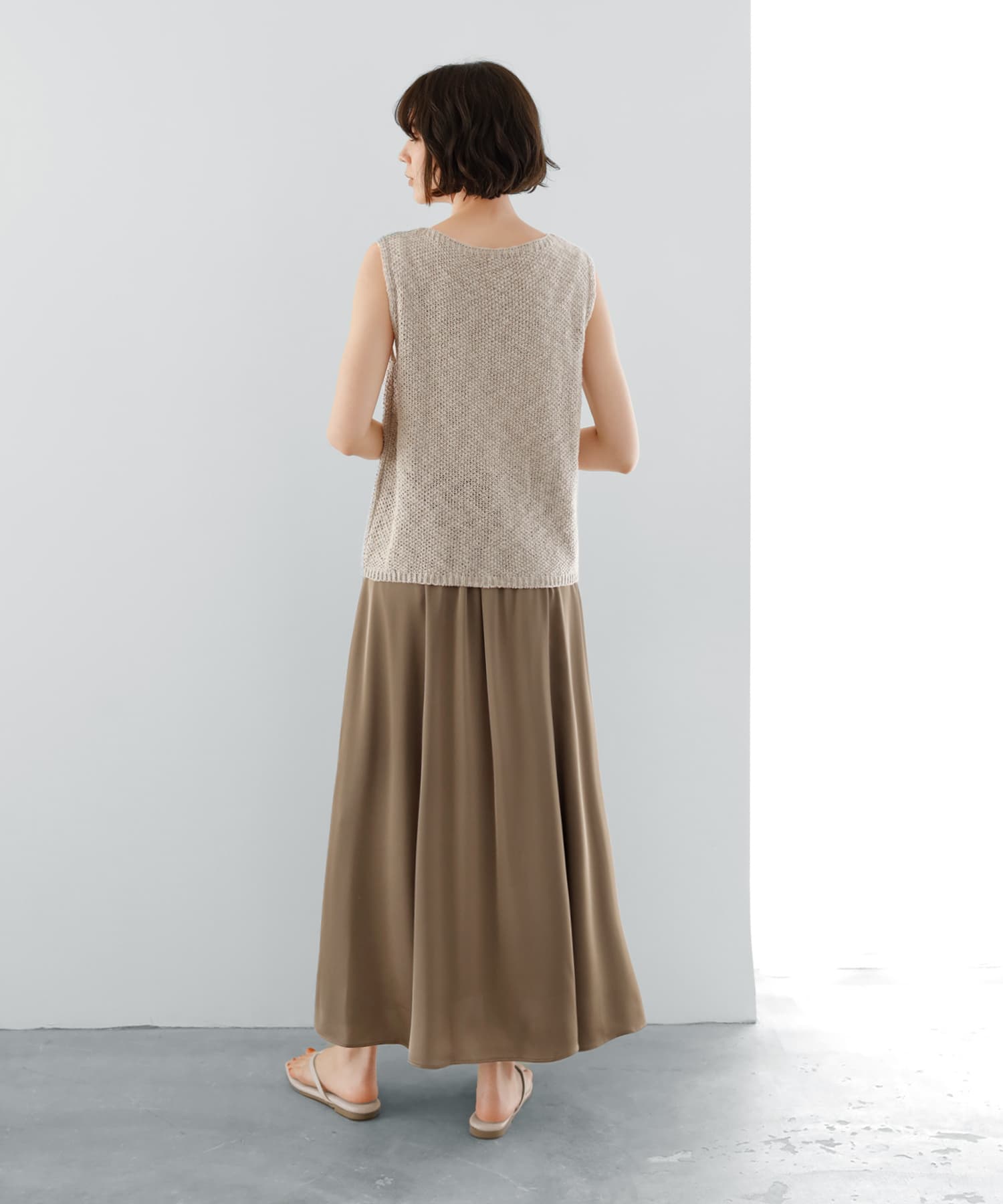 STYLE DELI - スタイルデリ　ニット　新品　エクリュ スタイルデリ STYLE DELI 編み切替カシュクールニット （ピンク