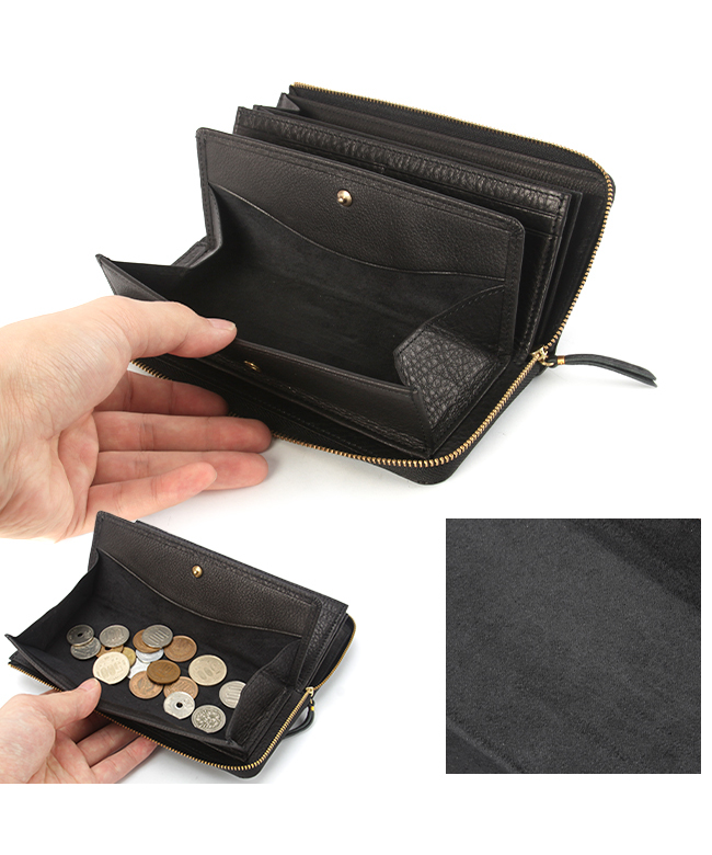 SLOW&CO　スロウ ラウンドファスナー 長財布 本革　箱付き SLOW(ファッション) 最大42% 7/17限定 SLOW スロウ 財布 長財布