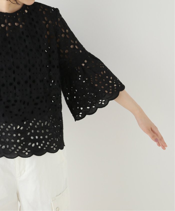 コットンレースティアードブラウス(505394147) | イエナ(IENA) - d fashion