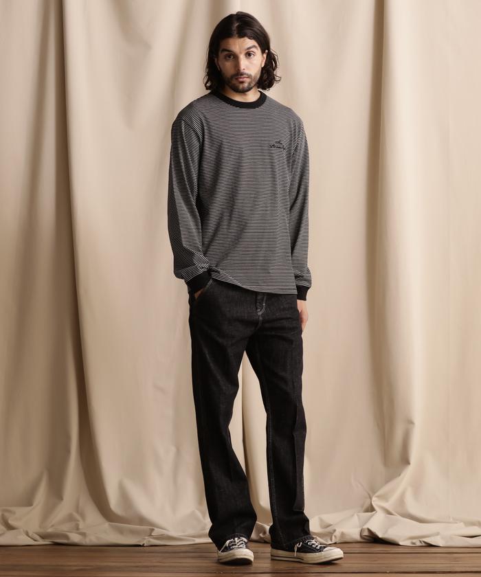 直営限定／BLIND STRIPE LS T-SHIRT／ブラインドストライプ ロングTシャツ セール 30%OFF】直営限定/BLIND STRIPE LS T－SHIRT/ブラインド