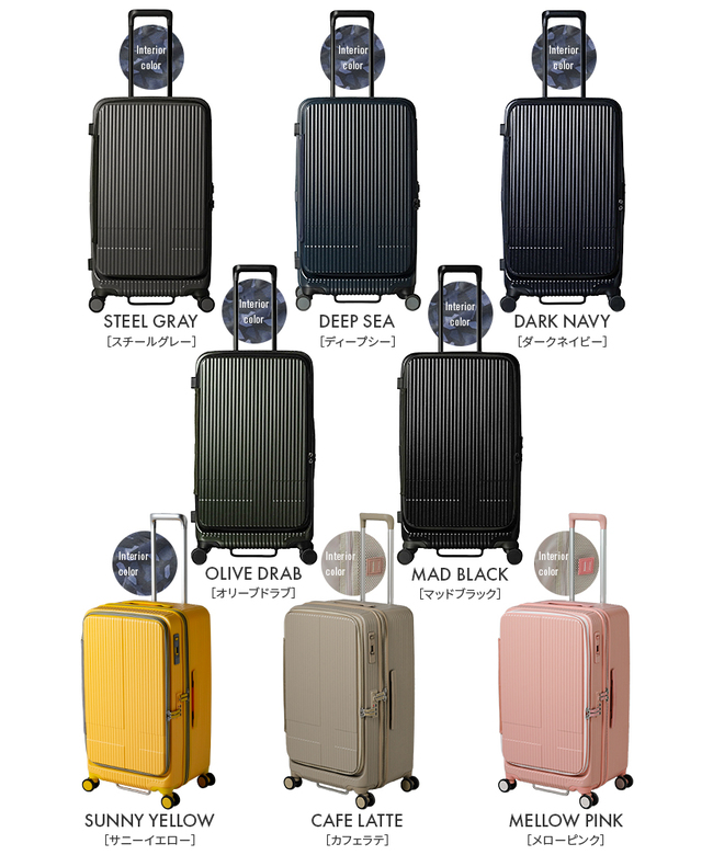 保証 イノベーター スーツケース Mサイズ Lサイズ L フロント