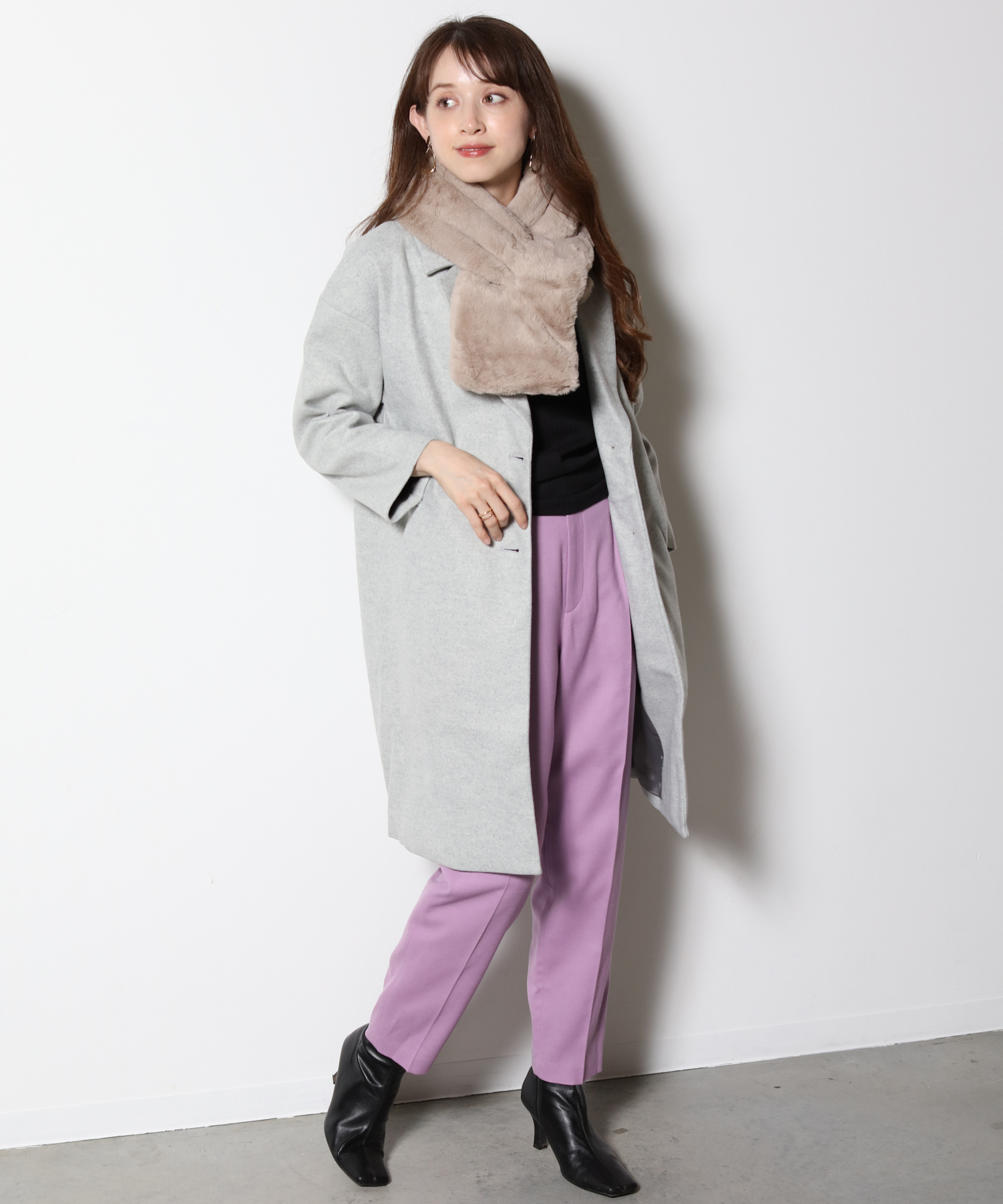ベーセーストック AIRTOWNE MILLS別注 TWO-TONE クルーネックセーター（ニット