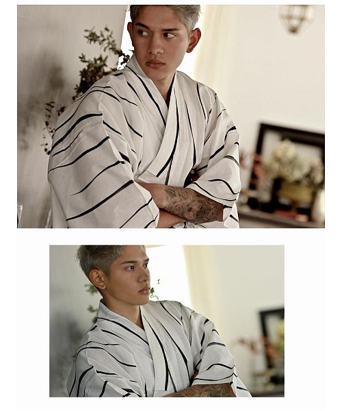 ストライプ純綿浴衣 Mサイズ　イッコーさん デザイン　新品　オシャレ 楽天市場】浴衣 IKKO（レディースファッション）の通販