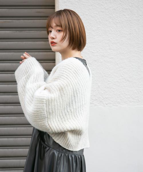フーディーショートカーディガン セール 60%OFF】BIGチェックショートカーディガン(505403328