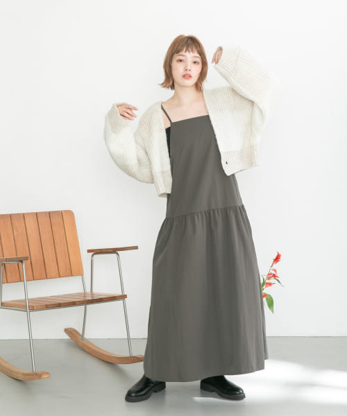 【Mac Duggal】ショート フラッタースリーブ ティアードガウン M-CLARKSVILLEX-C Knit tube top with cut-out logo｜ブラック