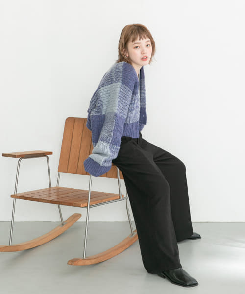 クーポン】【セール 60%OFF】BIGチェックショートカーディガン