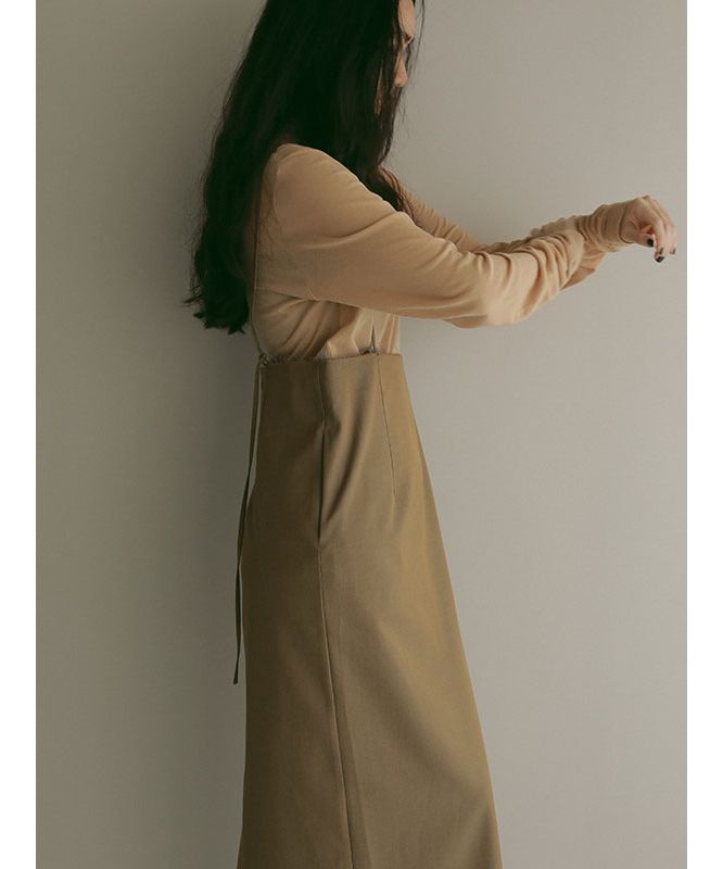 エトレトウキョウ　カットオフサススカートM カットオフロングサススカート(S CAMEL): ETRE TOKYO: WOMENS