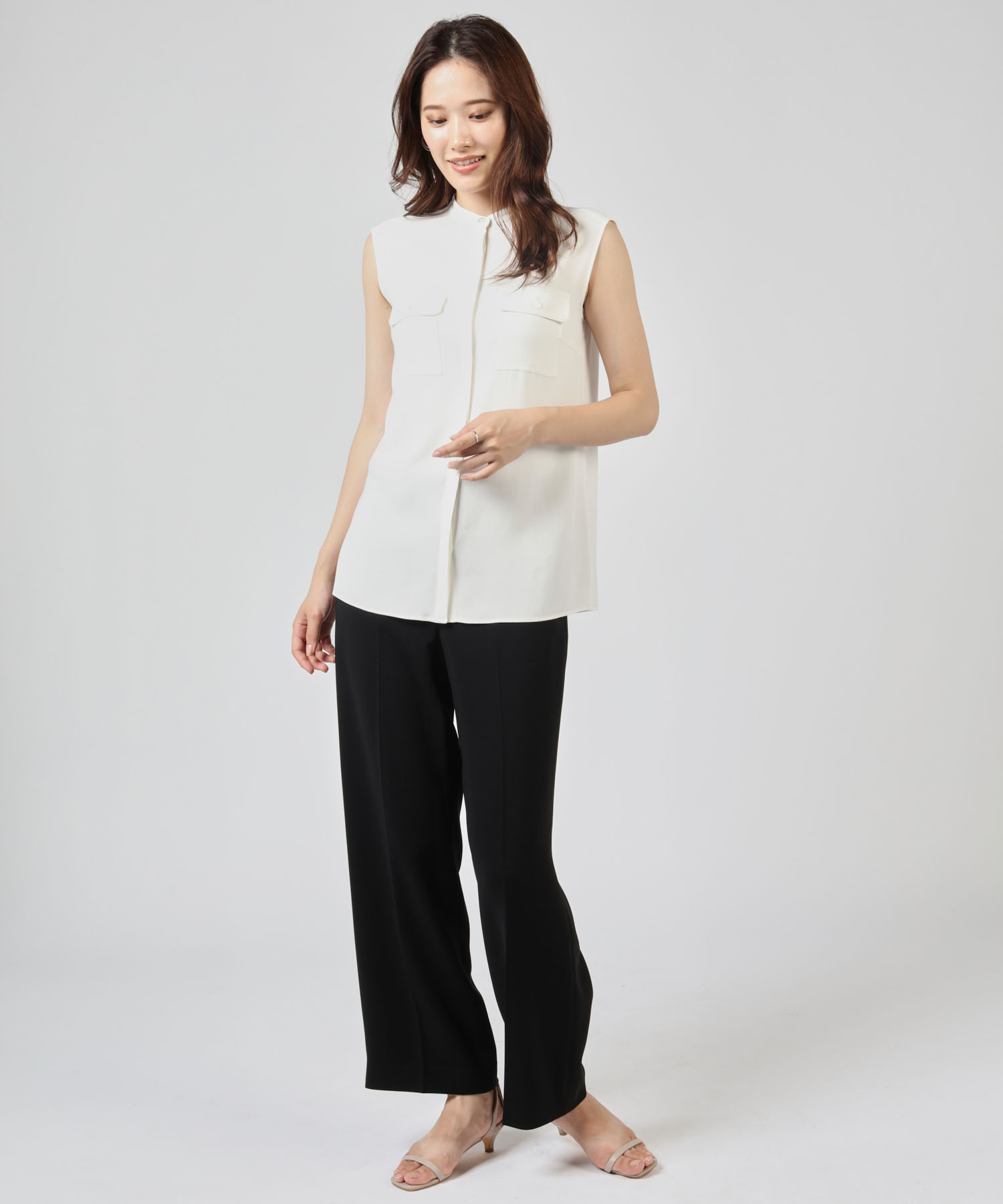 セール 30%OFF】ブラウス POWDER CREPE SL MLT SHIRT(505338867