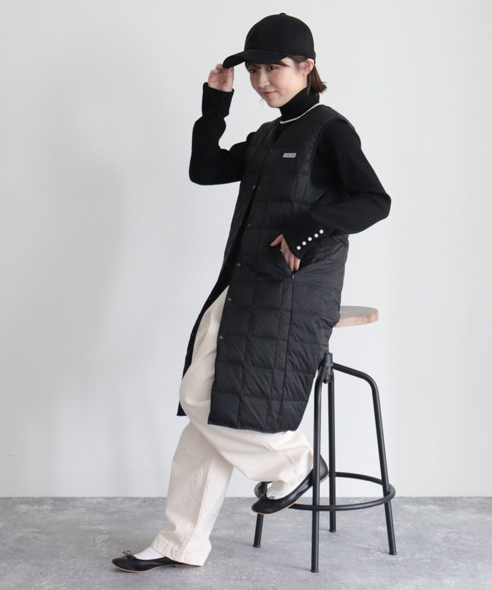 TAION、フレディ別注ロングダウンベスト セール 20%OFF】【別注】【TAION×fredy emue】ロングダウン