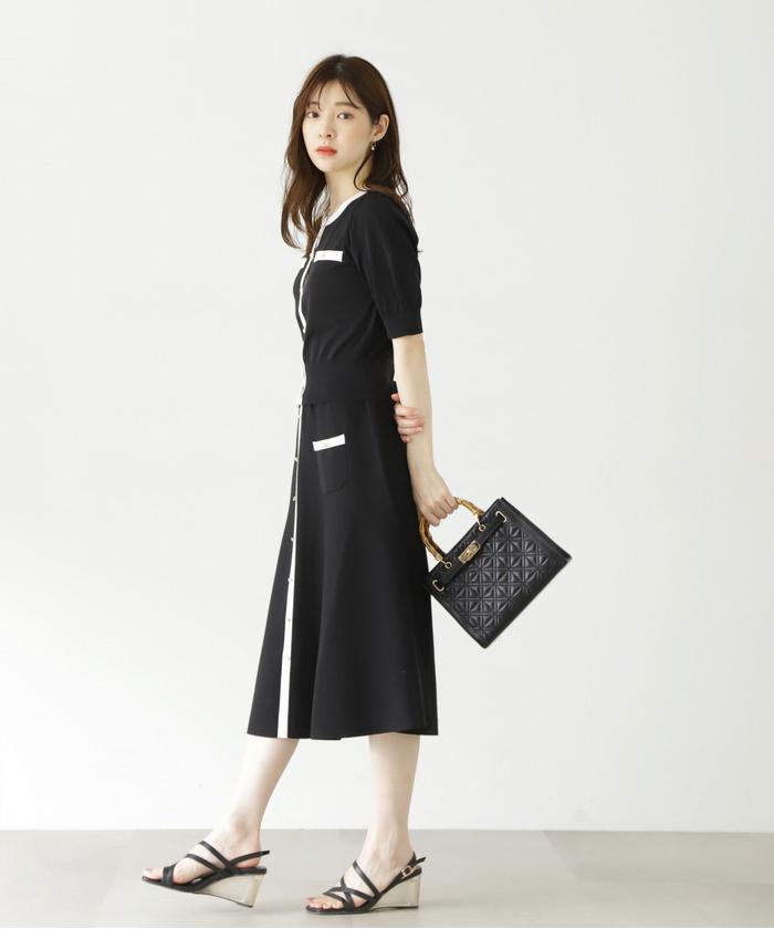セール 50%OFF】【TVドラマ着用】クラシカルバイカラーニットセット セール 50%OFF】【TVドラマ着用】クラシカルバイカラーニットセット