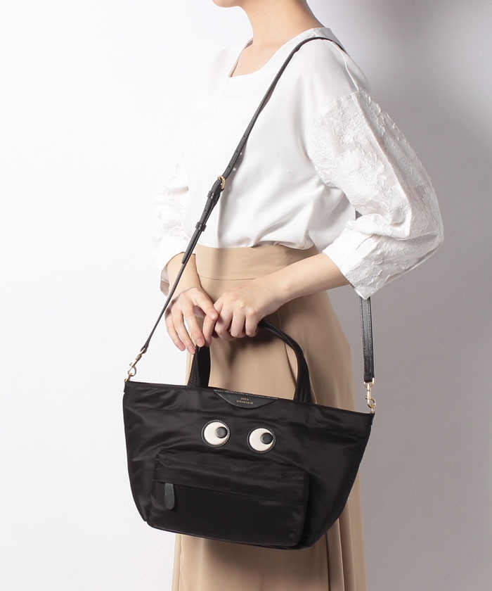 ANYA HINDMARCH】Mini Eyes Nylon Tote アニヤハインドマーチ