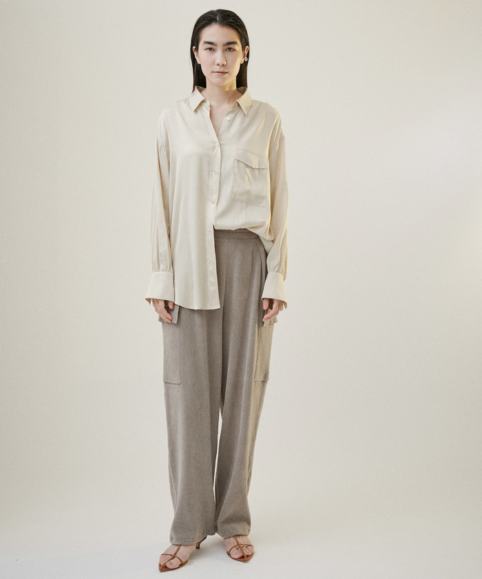 タグ付 サロン アダムエロペ カーゴパンツ Creamy Cotton 23AW タグ付 サロン アダムエロペ カーゴパンツ Creamy Cotton 23AW