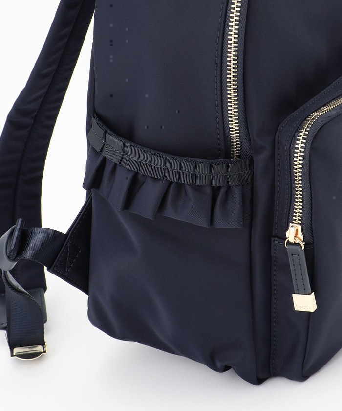 【A4サイズ対応・撥水】SIDE FRILL BACKPACK バックパック A4サイズ対応・撥水】SIDE FRILL BACKPACK バックパック / TOCCA