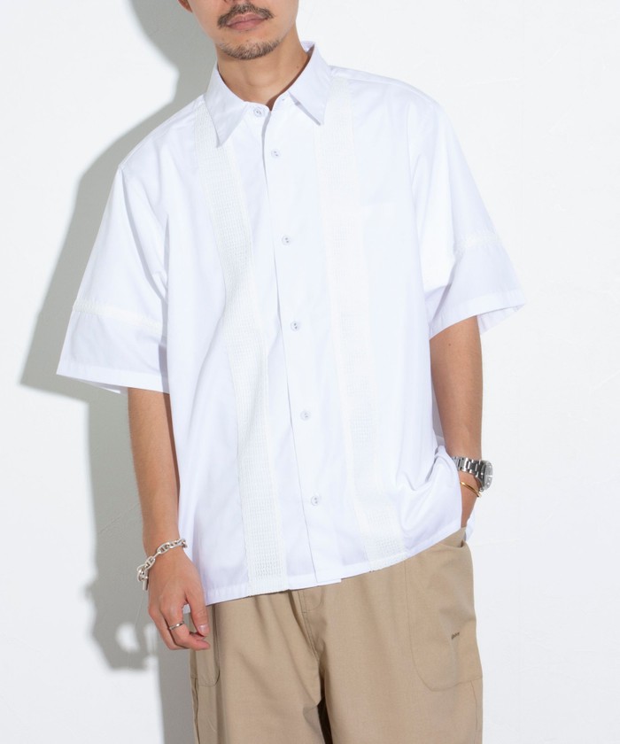セール 50%OFF】【GLOSTER/グロスター】ラインメッシュ 切り替え