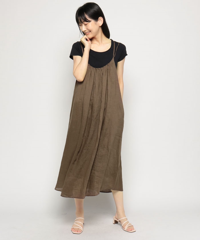 セール 50%OFF】ルーニィ LOUNIE 2WAYリネンキャミワンピース
