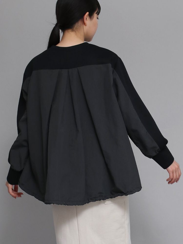 LASUD ラシュッド 【新品タグ付き】 異素材ボンディングPO グレー ラシュッド LASUD 異素材ボンディングPO （ライトグレー