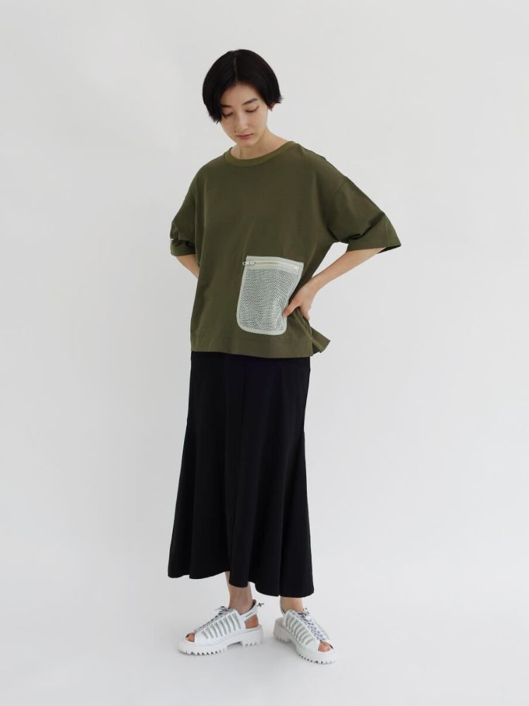 セール】ラシュッド LASUD メッシュポケットデザインカットソー