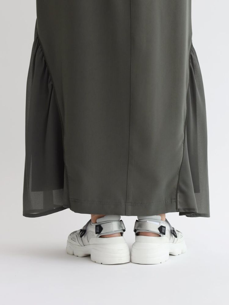 ラシュッド LASUD シフォン切り替えスカート(505405950 ラシュッド LASUD シフォン切り替えスカート(505405950