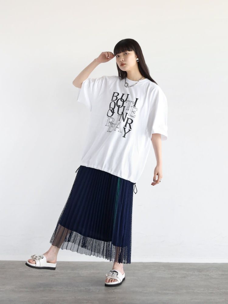 RADIATE メッシュ×シフォン マーメイドスカート　大幅お値下げ中✨ セール】ラディエイト RADIATE メッシュプリーツスカート