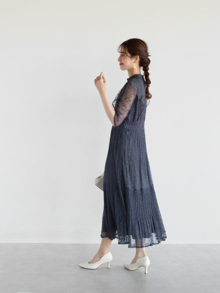 Vin ヴァン　ヤマダヤ　スコットクラブ　バックリボンレースワンピース 新品 セール 39%OFF】ヴァン Vin バックリボンレースワンピース