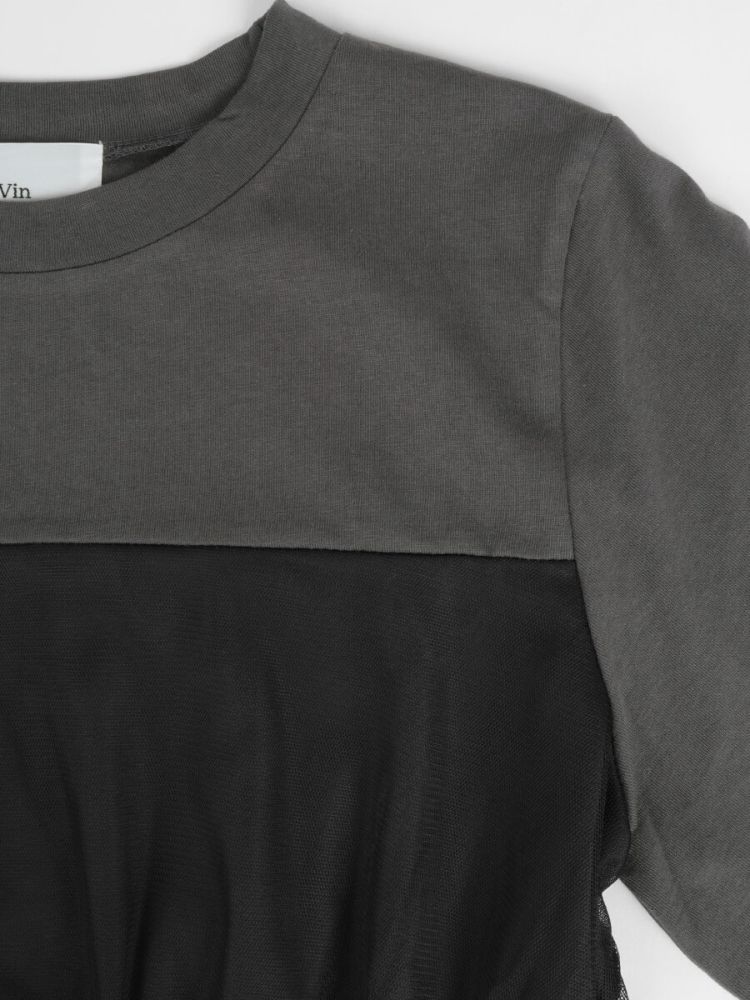 新品☆VinチュールドッキングTシャツ☆ ヴァン Vin チュールドッキングカットソー(505407462) | ヴァン