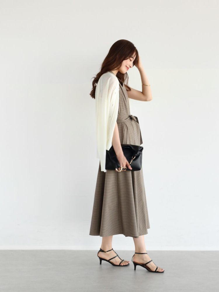 YAMADAYA Vin ヤマダヤヴァン茶色切り替えトップス日本製チュニック