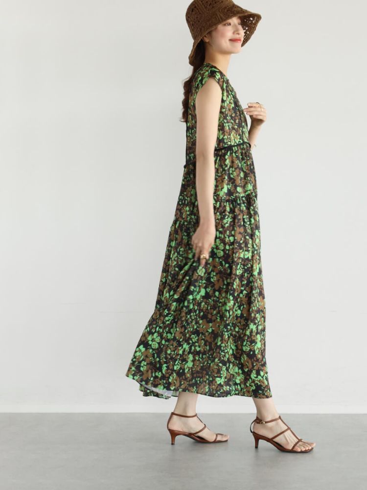 UNITED ARROWS UWSC フラワー ティアード マキシワンピース UNITED ARROWS（ユナイテッドアローズ）の「UWSC フラワー