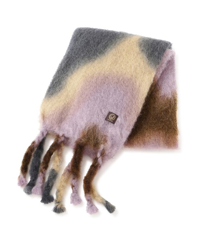 MANTAS EZCARAYマンタスエスカライTIE-DYE モヘアマフラー MANASTASH｜MANTAS EZCARAY/マンタス エスカライ /TIE-DYE