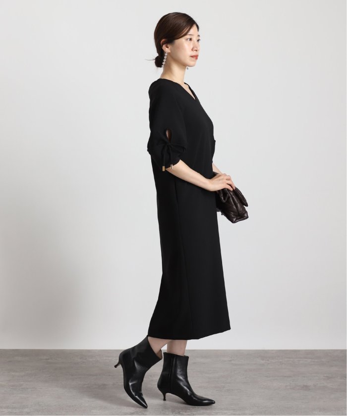 Room no.8 BLACK/ルームエイトブラック】DOUBLE CLOTH BOWL/S DRESS