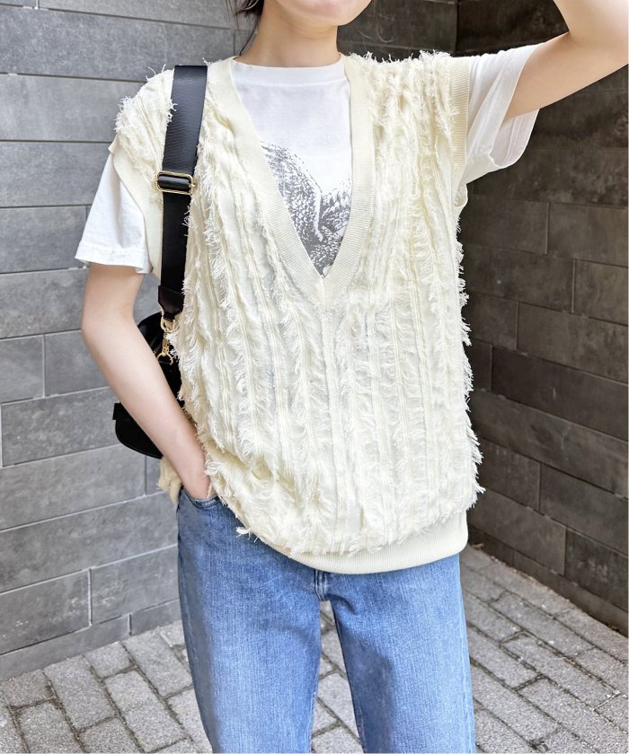 新品未使用】spick&span/ADAWAS ニットベスト （スピックアンド