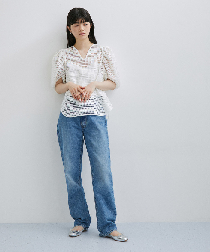 ROPE’ - 【彩様❤︎2点おまとめ専用◎】　ロペ　インディヴィ セール】【セットアップ対応】メッシュレースブラウス(505324622