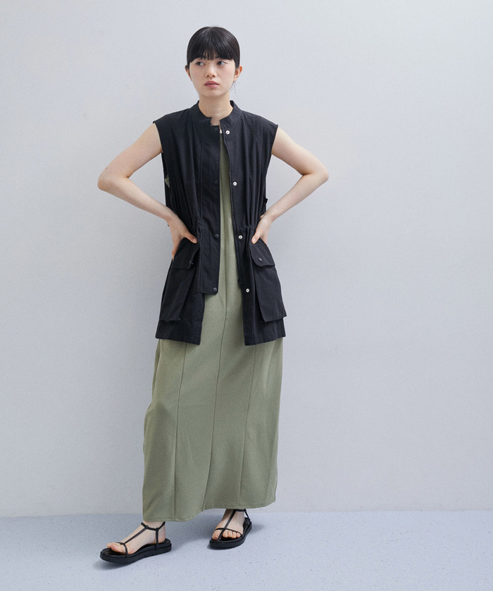 セール 30%OFF】サイドギャザーカットワンピース(505369315