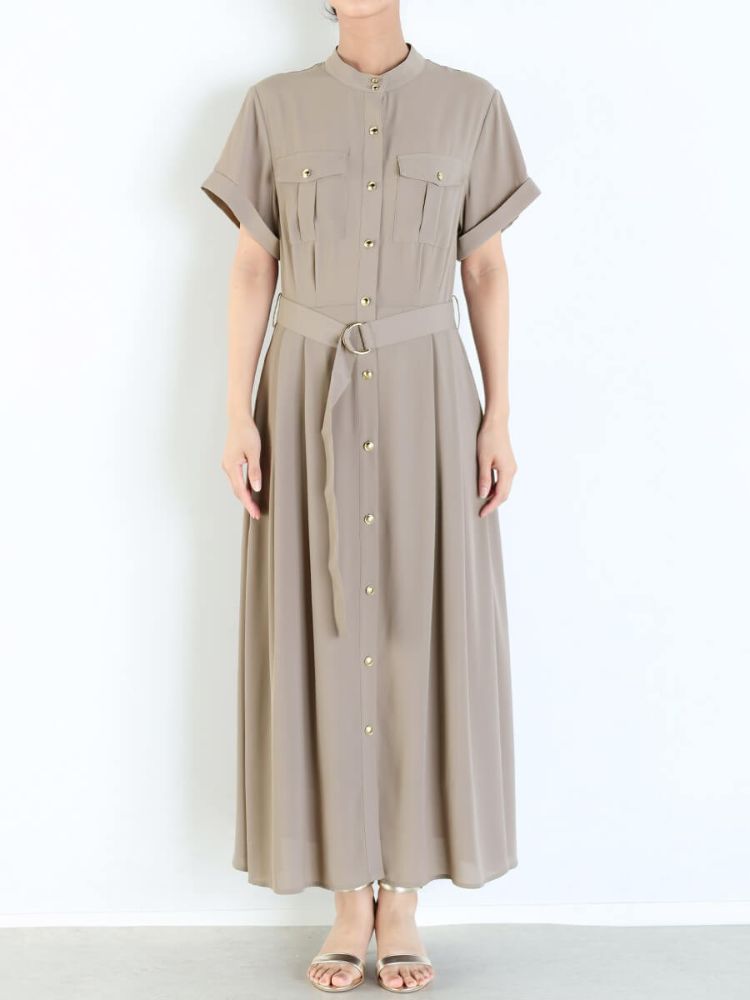 FENNEL 新品.*˚‧ シアーサファリシャツワンピース セール】フェンネル FENNEL シアーサファリシャツワンピース