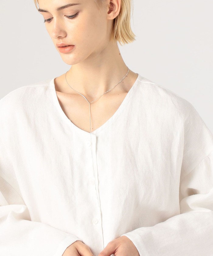 SASKIA DIEZ fine fringe シルバーネックレス(505413500