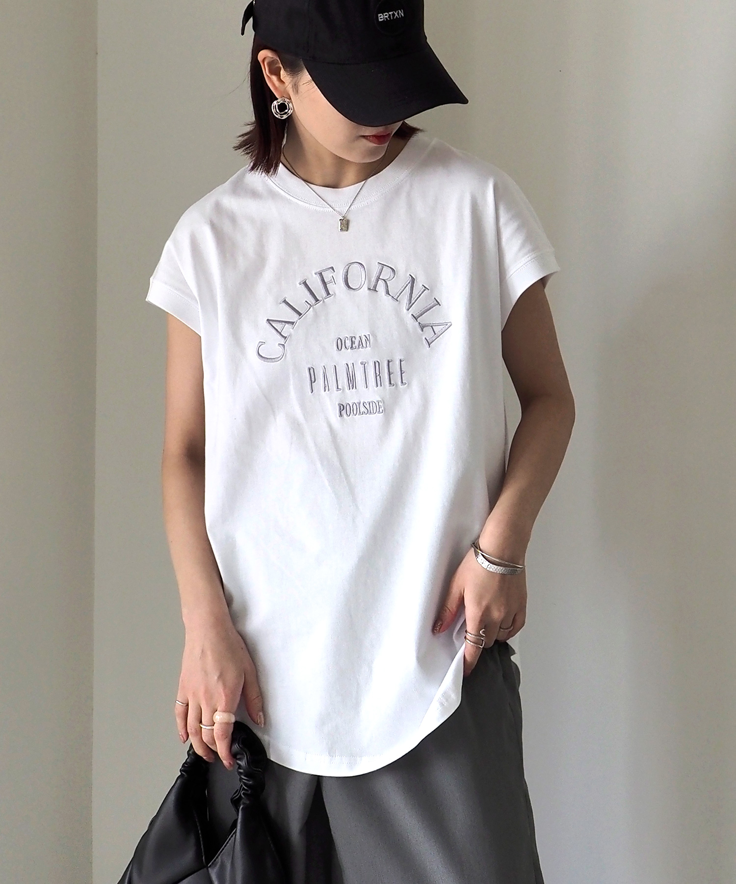ロゴ刺繍フレンチTシャツ(505297940) | リベリー(Riberry) - d fashion