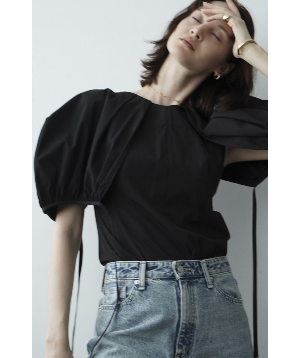 【新品・未使用】CLANE BALLOON SLEEVE サイズ2 セール】BALLOON SLEEVE TOPS(505400584) | クラネ(CLANE) - d