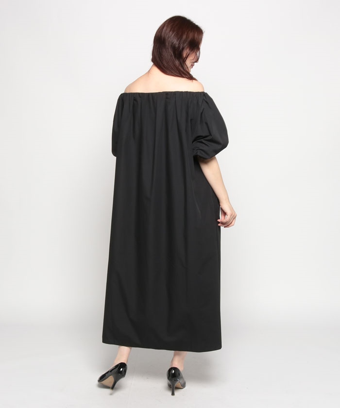 セール】【Loungedress】タイプライターオフショルワンピース