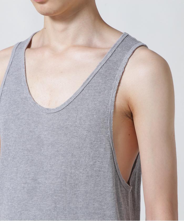 ANCELLM/アンセルム/DAMAGE WAFFLE CREW TANK TOP(505404583