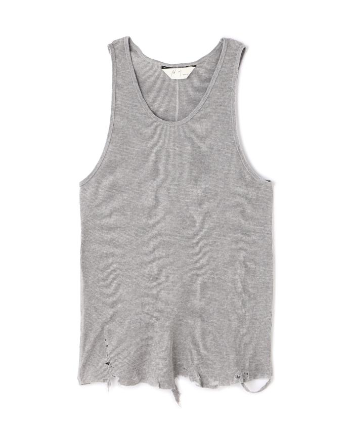 ANCELLM/アンセルム/DAMAGE WAFFLE CREW TANK TOP(505404583