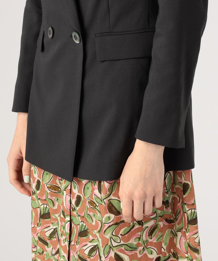 L’AGENCE 黒ベルベットダブルブレストジャケット US4 1100024F2326_m1_a013.jpg