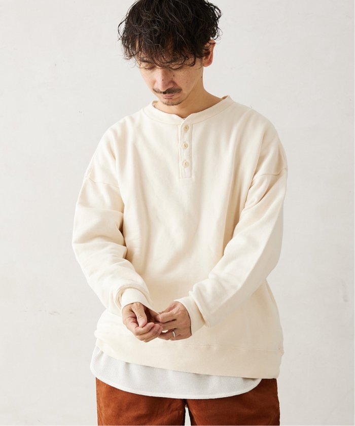 セール】CALIFORNIA UPCYCLE ヘンリーネックスウェット セール】CALIFORNIA UPCYCLE ヘンリーネックスウェット