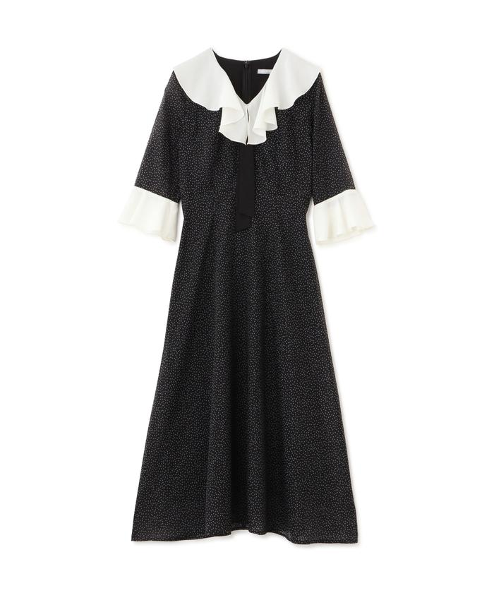 クーポン】【セール 60%OFF】シアーランダムドットプリント