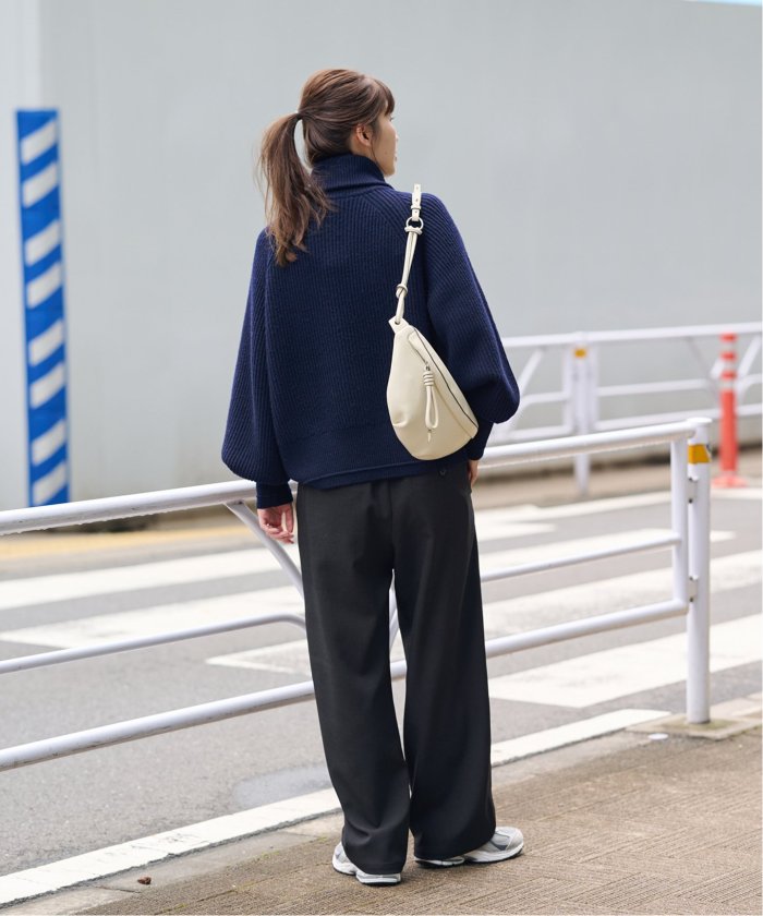 追加》ウールライクストレッチワイドパンツ(505420710) | ジャーナル
