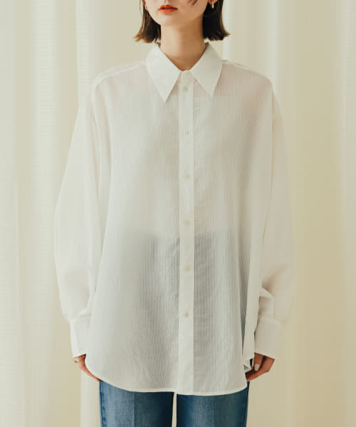 セール 9%OFF】シアーストライプシャツ(505337278) | センスオブ