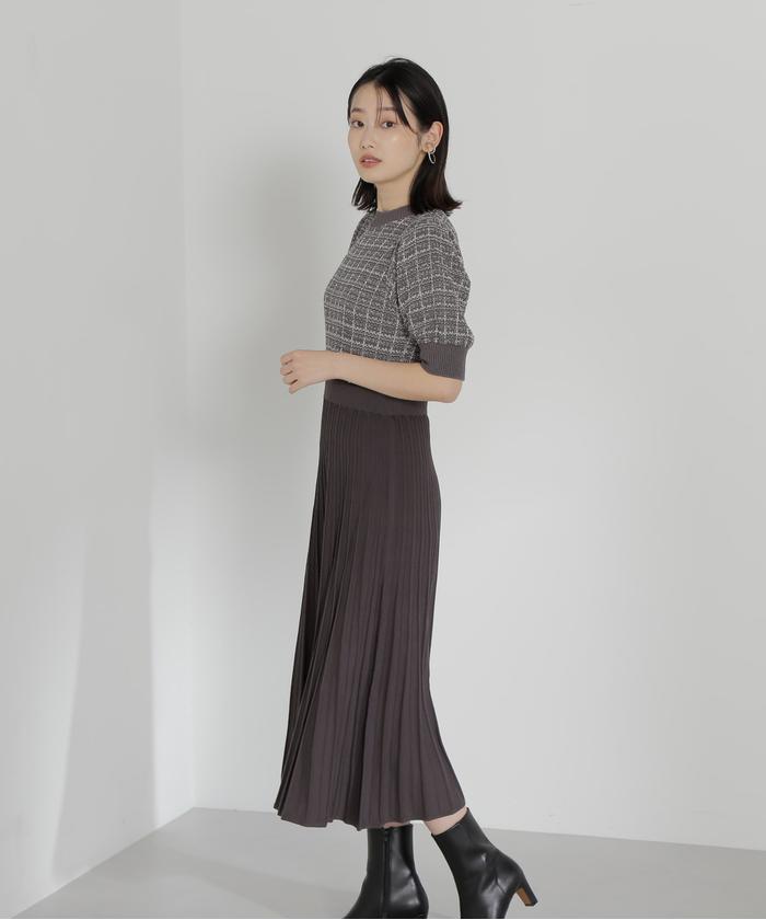 【新品】NATURAL BEAUTY BASIC ツイードジャケット・ワンピース ツイードジャケット＆ナローワンピース | NATURAL BEAUTY BASIC