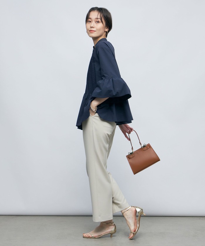 セール 35%OFF】ピンタックペプラムブラウス(505399309