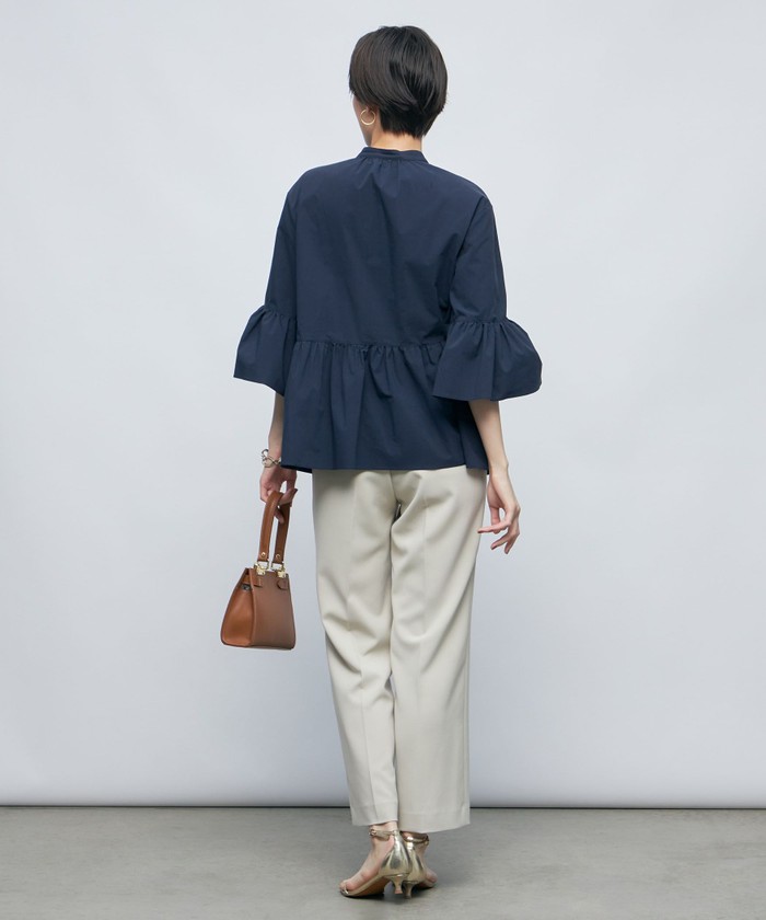セール 35%OFF】ピンタックペプラムブラウス(505399309